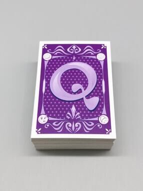 Quelf 2008 Family Edition Board Game Replacement Cards 88 Purple